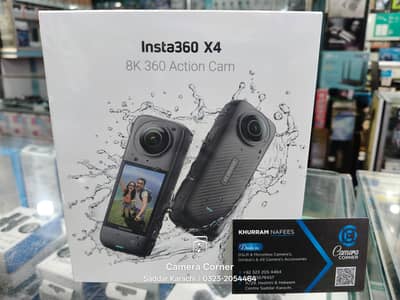 insta360 X4. box pack brand new 360 sports and action cam