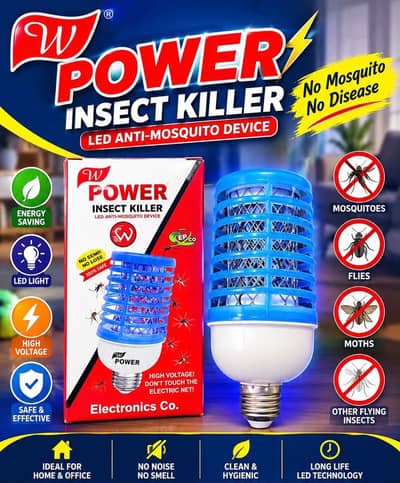 Power bulb insect killer stock