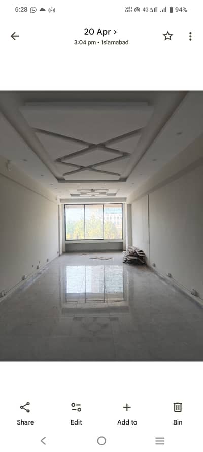 Blue Area Office Mezzanine Floor 600 Square Feet Jinnah Avenue