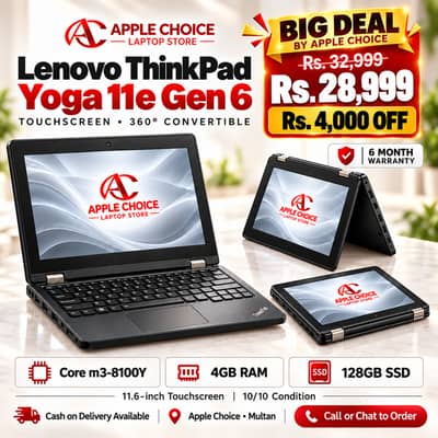 Lenovo ThinkPad Yoga 11e Gen 6 11.6" Touch 360 m3 4GB 128GB SSD