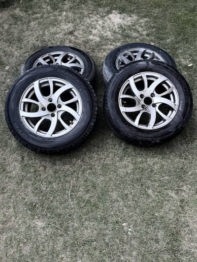Alloy rims and tyres