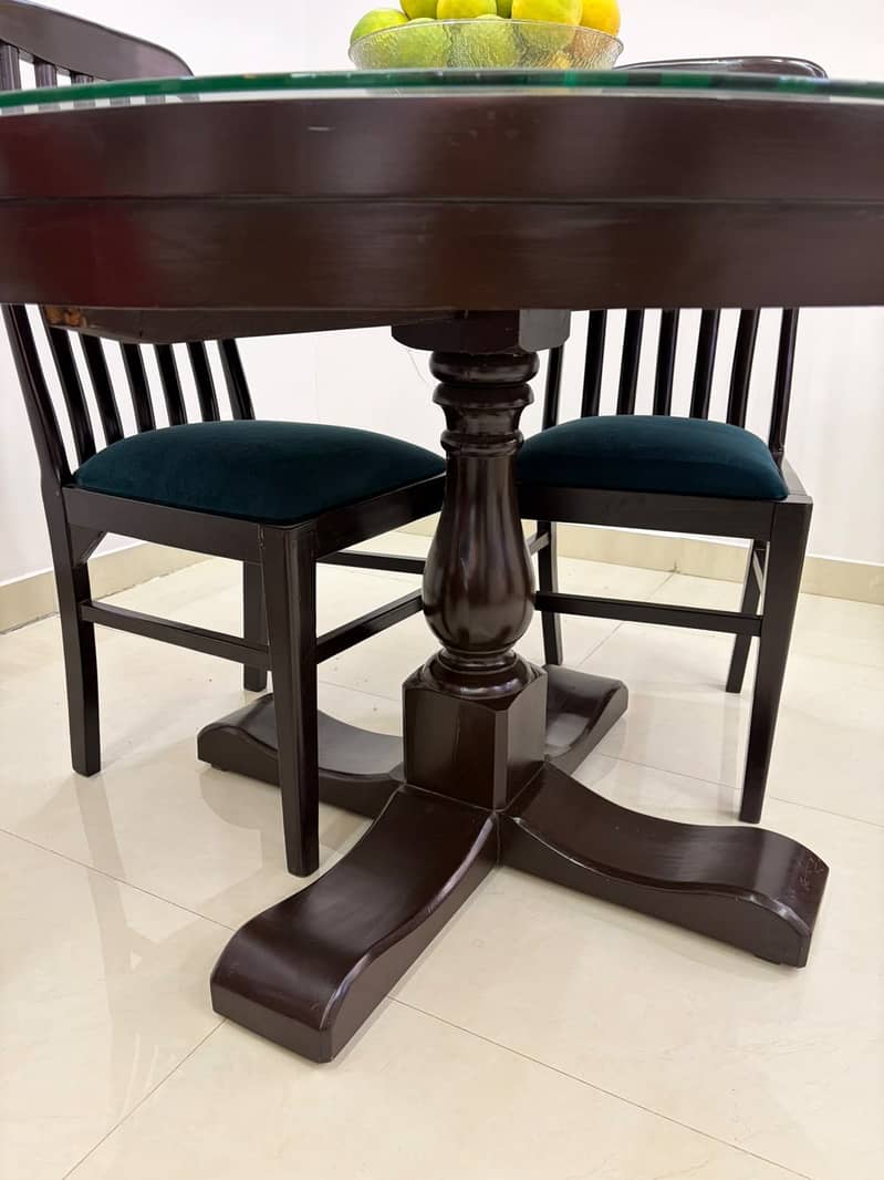 Sheesham dining table plus 6 chairs 5