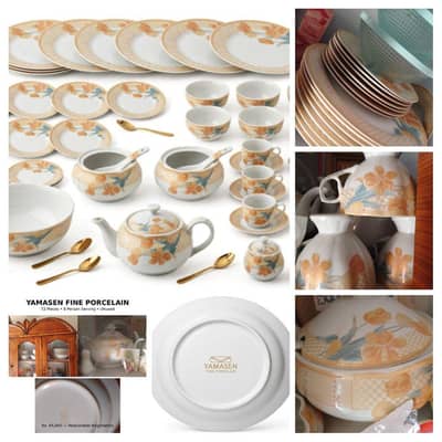 YAMASEN fine procelain dinner set for 8 person 72 pieces