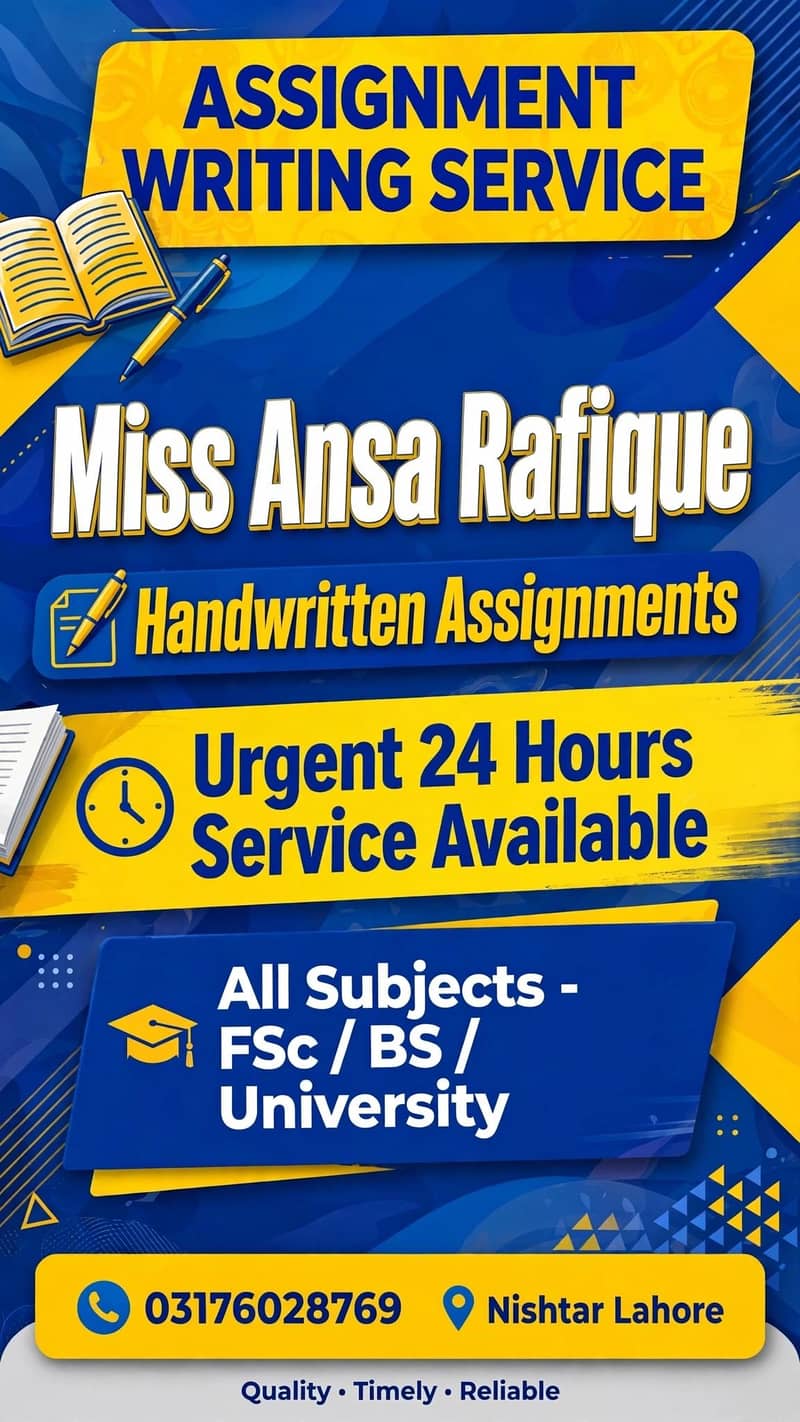 Need Handwritten Assignment writers 0