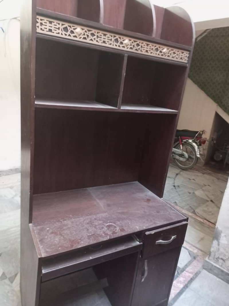 Wooden Computer Table / Study Desk with Storage 1