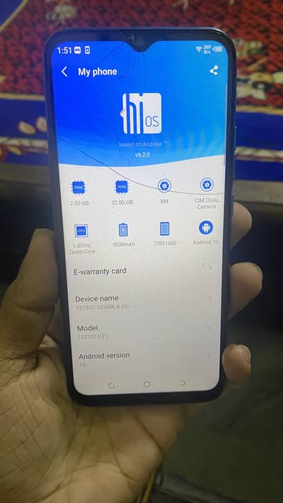 Tecno Spark 6 Go all ok 2/32GB only mobile hai