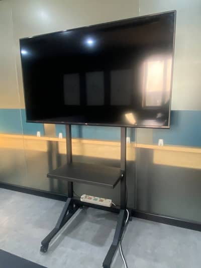 Like New 55 Inch TCL Andriod LED 4K UHD with LED Stand