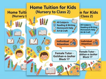 Home Tuition for Kids | Nursery to Class 2