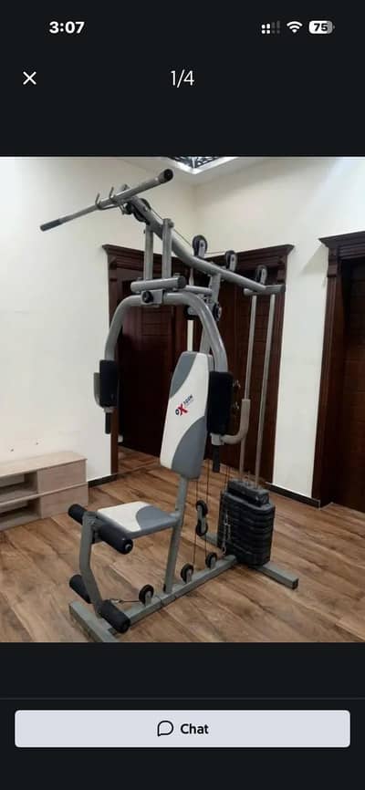 oxygen branded multi gym home station butterfly lat pull down bench