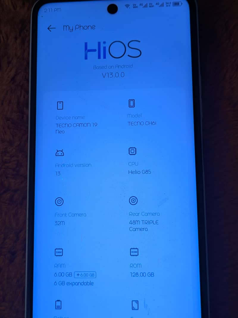Tecno CAMON 19 Neo 6