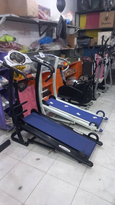 imported manual treadmill elliptical cycle exercise cycling machine