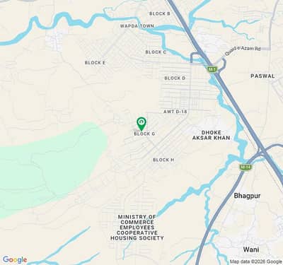20 Marla plot for sale in Army Welfare Trust Housing Scheme AWT D-18 Islamabad