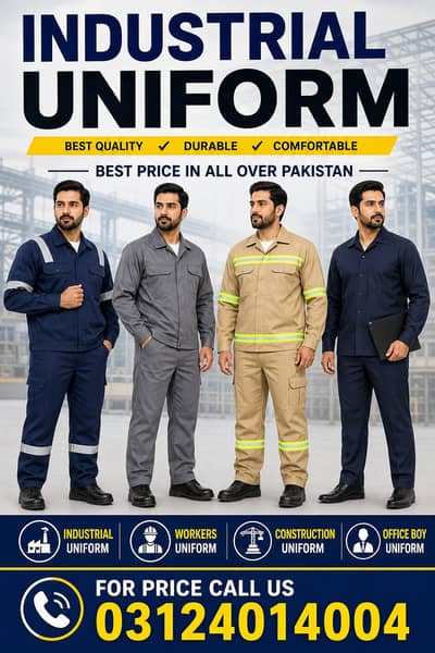 Workers Uniform, Security Uniform, Office boy uniform,sweeper uniform