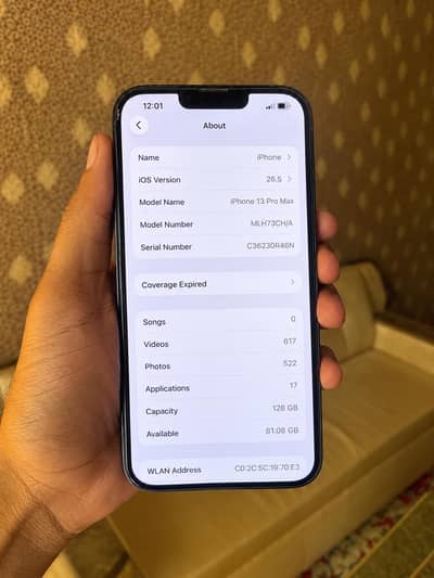 iPhone 13 Pro Max 256GB - PTA Approved - 10/10 Condition