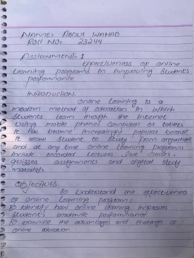 AIOU spring assignment