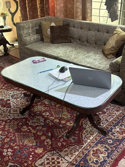 3-Piece Table Set – 1 Main Table + 2 Side Tables