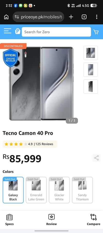 Tecno CAMON 40 Pro