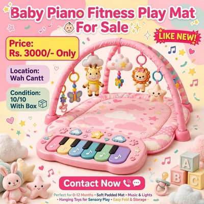 piano baby play mate used 7day biklul new ha music bi ok h
