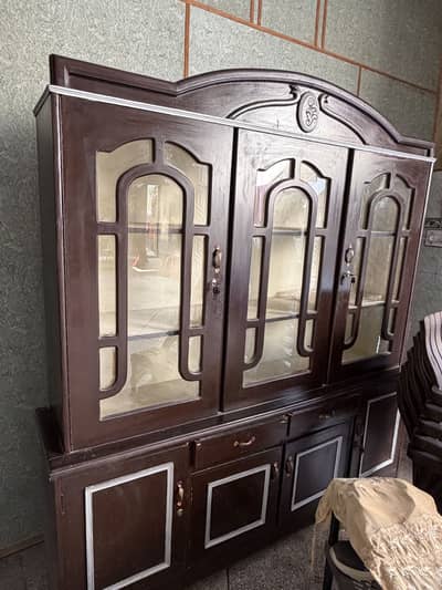 Mix wood almari for sale for crockery brand new condition loc Sargodha