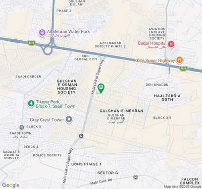 1000 SQ. YD PLOT FOR SALE GULSHAN-E-MEHRAN BLOCK 1A NEARBY SAIMA PAARI