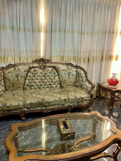 5 seater sofa set available with side tables and centre table