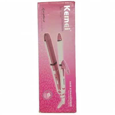 Kemei KM-1291 Hair Straightener + Curler 230C - Box Pack