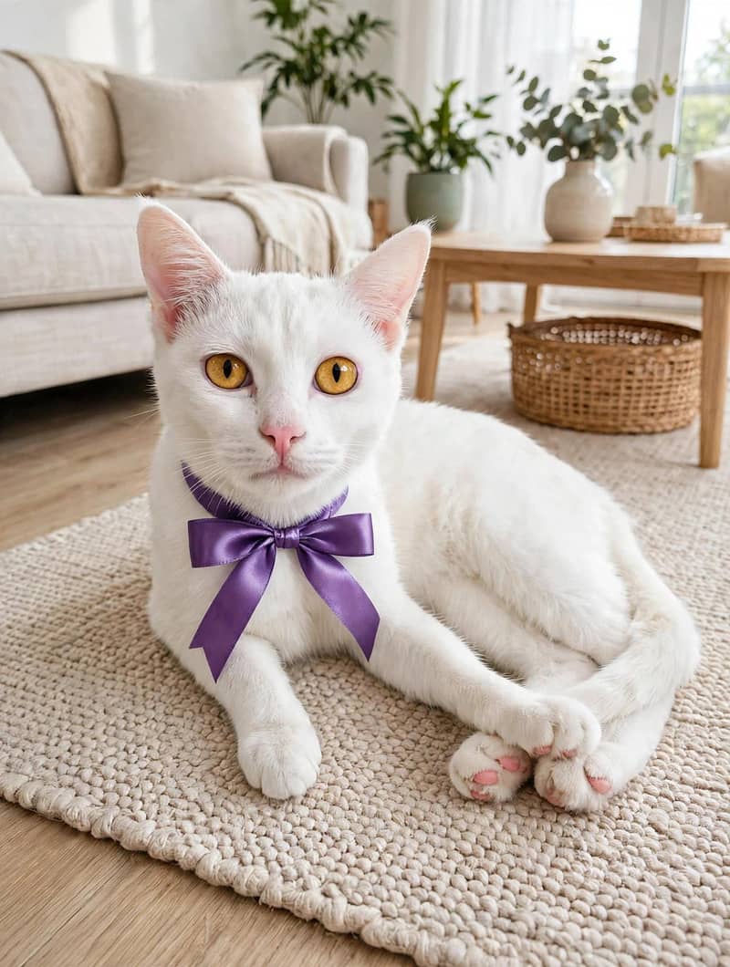 Turkish Angora & Persian Cross Cat 1