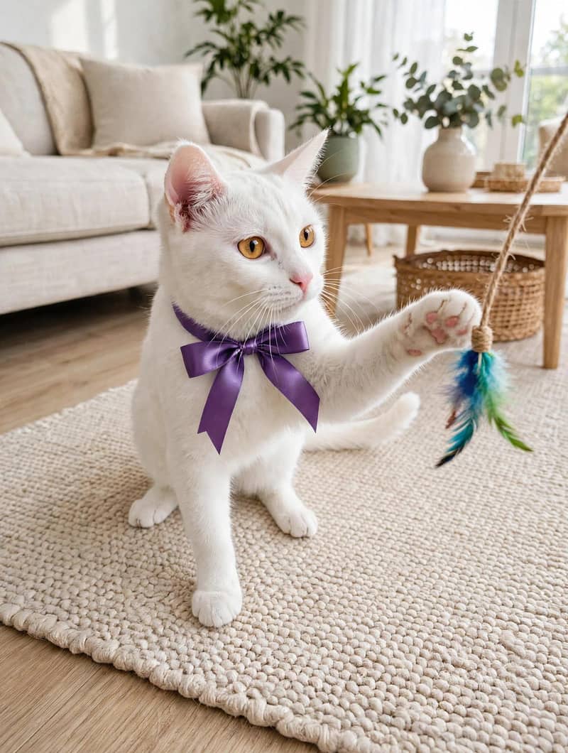 Turkish Angora & Persian Cross Cat 2