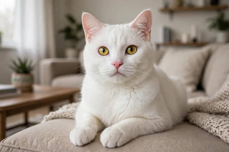 Turkish Angora & Persian Cross Cat 3