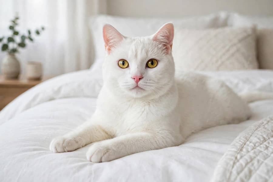 Turkish Angora & Persian Cross Cat 4