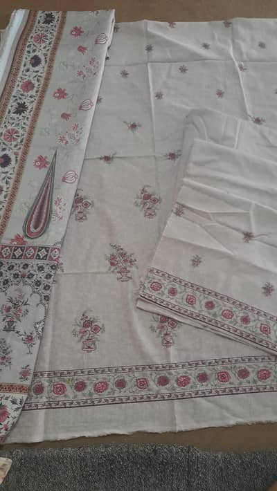 kayseri khadar embroidered wool shawl