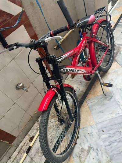 Humber Sports Bicycle – Red, Front Suspension, Carrier – PWD Islamabad