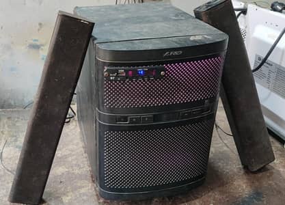 F&D Boofer Set With 2 Sound Bar Good Sound