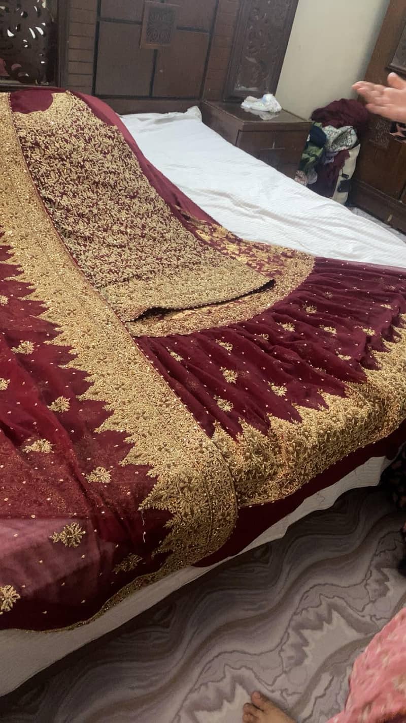 Bridal sharara/Bridal farshi lehnga/bridal lehnga/unstitched lehnga 1