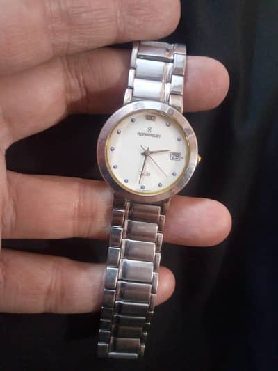 Vintage Romanson Tulip series quartz analog watch