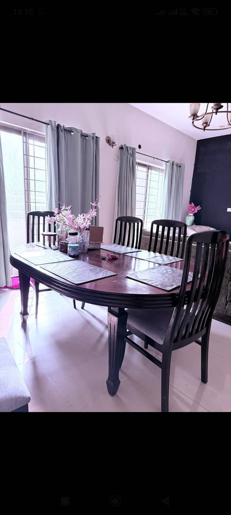 sofa with dining table with chair 0