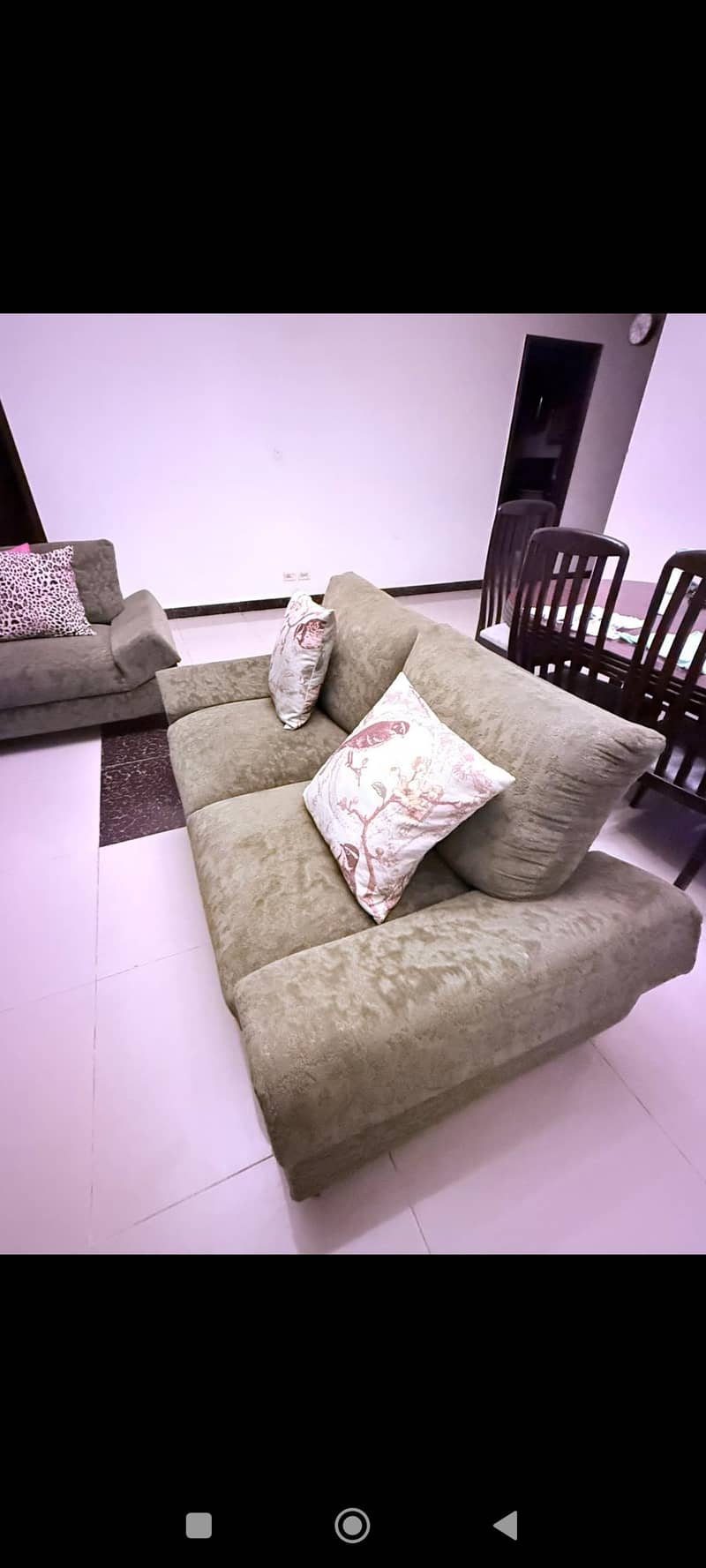 sofa with dining table with chair 2