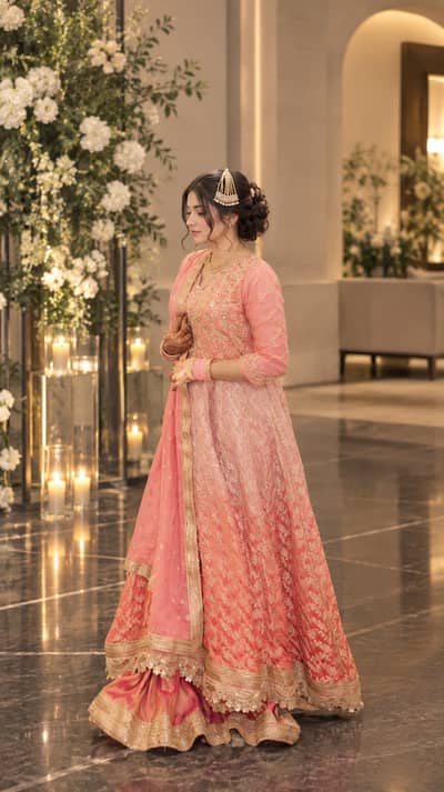 Blush Pink Blended Bridal Maxi