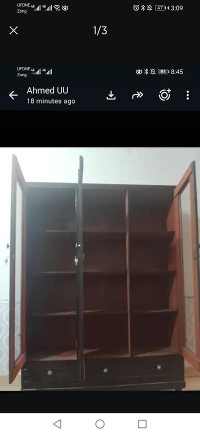 3 door cupboard