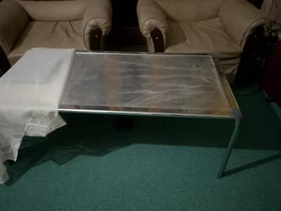 2 seater sofa with table