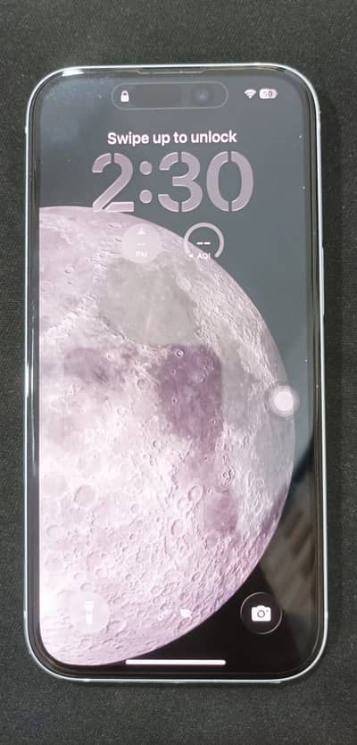 iPhone 15, Factory, 95% Battery, Blue colour, Sim time available.