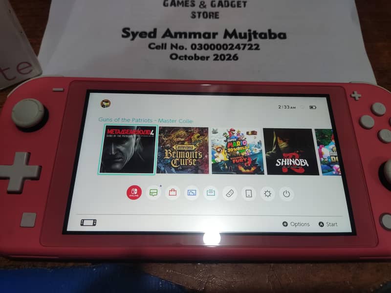 Nintendo Switch Lite - Jailbroken - 128GB Games - Full Box - COD 2