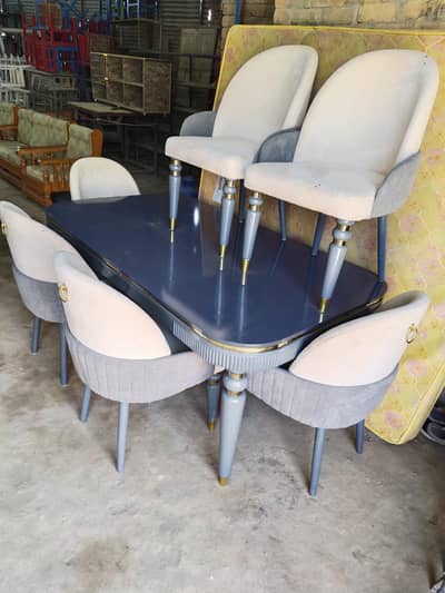 dining table with six chairs/ dining table with chairs for sale