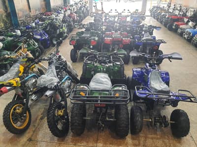 Full variety Atv quad 4 wheels and electric scoty delivery all pak