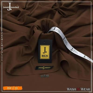 men's brown wash and wear plan suit All Season