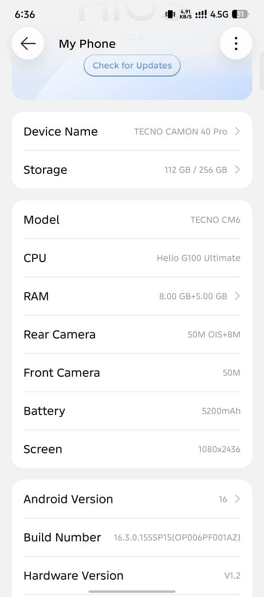 Tecno CAMON 40 Pro 1