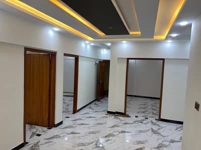Completely Renovated 3 Bed Ground Floor For Sale 3 Side Corner 2 Way Entry Rufi Heights Phase I Block 17 Gulistan-e-Johar