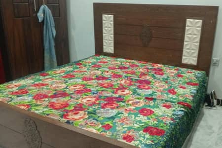 Bedroom Furniture Set with Bed, Dressing Table, Side Table & Mattress