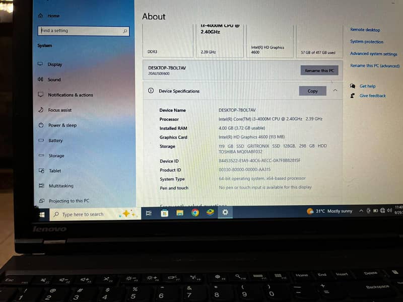 lenovo thinkpad 6