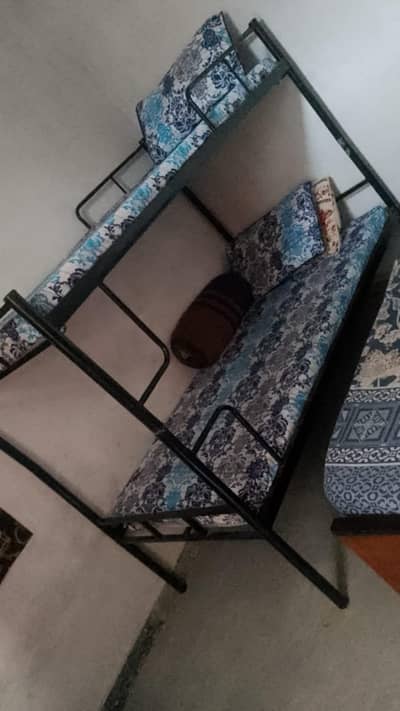 iron new bed with new mattress